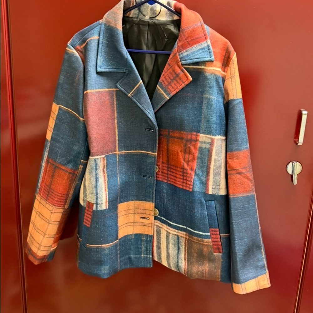Colorful Patchwork Women's Coat